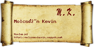 Molcsán Kevin névjegykártya