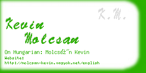 kevin molcsan business card